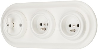 Ramka ceramiczna potrójna biała podtynkowa YX-F03 (3) NEW