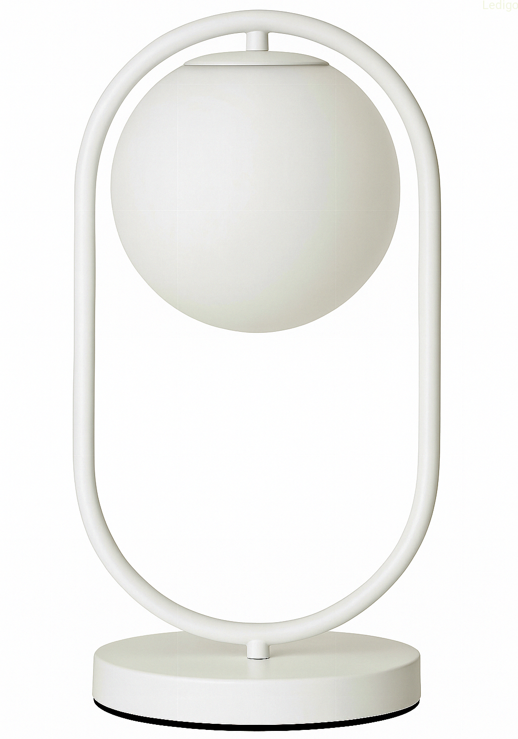 Lampka nocna stołowa elegancka white Milano Ring.jpg