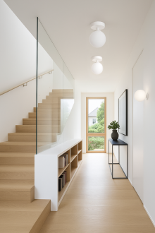 Lampa sufitowa plafon Milano white pojedyncza mleczna kula 