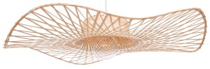 Lampa wisząca BOHO bambusowa 73cm TH32 biała zawieś