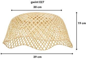 Klosz BOHO Weranda bambusowy 40cm TH33