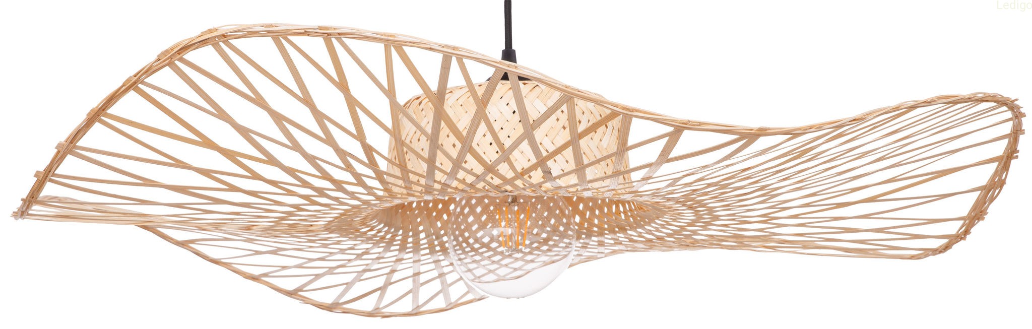 Lampa wisząca czarna BOHO bambusowa 70cm TH32.jpg