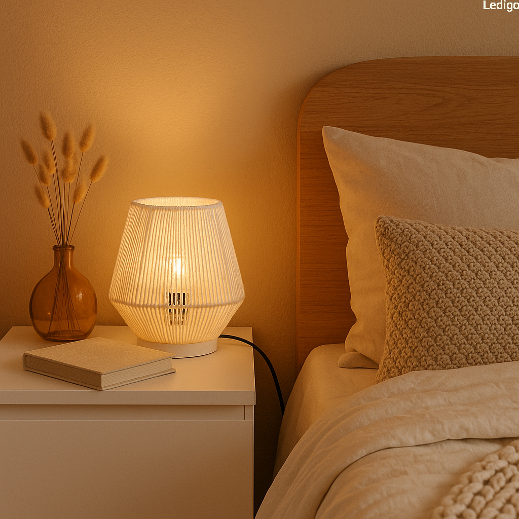 Lampa stołowa strunowa pleciona BOHO biała.jpg