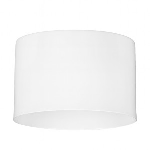 Klosz metalowy biały kubełek loft E27 