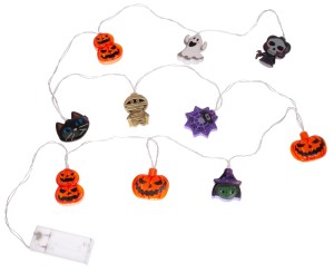 Lampki girlanda świetlna HALLOWEEN dynie duchy mumie