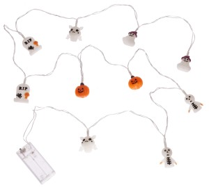 Lampki girlanda świetlna HALLOWEEN duszki dynie