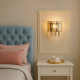 EP33W1 kinkiet kryształowy glamour sypialnia niebieska