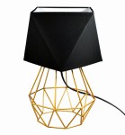 Lampka nocna Diament LOFT  złota Premium