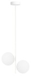 Lampa wisząca white Milano Twin mleczne kule