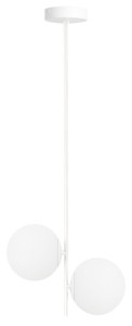 Lampa wisząca white Milano Twin mleczne kule