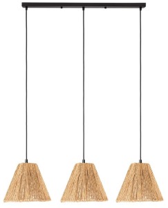 Lampa potrójna listwa czarna Africa trawa morska PHU03