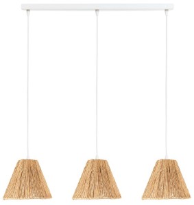 Lampa potrójna listwa biała Africa trawa morska PHU03