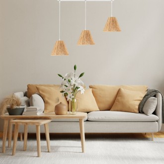 Lampa potrójna listwa biała Africa trawa morska PHU03