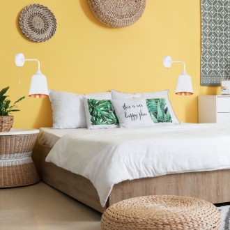 Kinkiet ścienny retro Rustic stożek biały z łańcuszkiem 