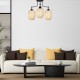 Lampa sufitowa żyrandol 3 klosze naturalne bambusowe boho do salonu.jpg