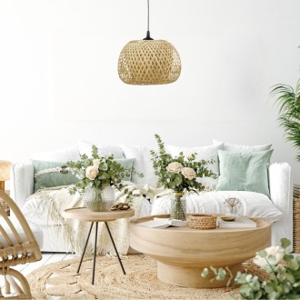 Lampa wisząca BOHO bambusowa 30cm DMT52 