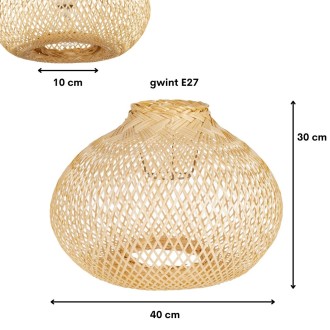 Klosz BOHO bambusowy Bali 40 cm TH04