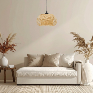 Lampa wisząca BOHO bambusowa duża 40cm DMT53 
