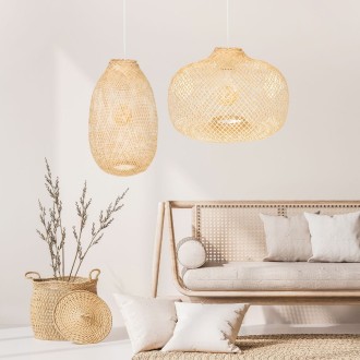 Klosz BOHO bambusowy podłużny 30x45 cm TH05