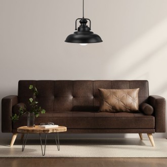 Lampa wisząca Rustykalna czarna
