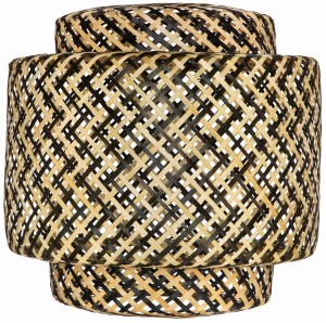 Klosz do lampy BOHO bambusowy dwukolorowy 38cm IKE40BW