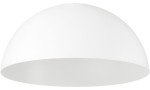 Klosz metalowy biały okrągły kopuła loft E27