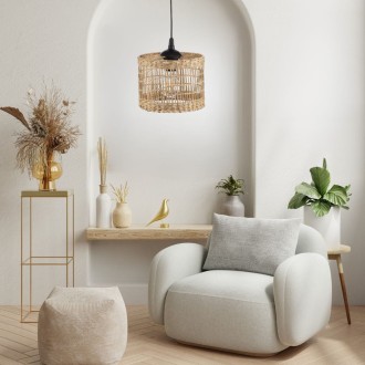 Lampa wisząca BOHO Africa trawa morska walec 25cm TH2A 