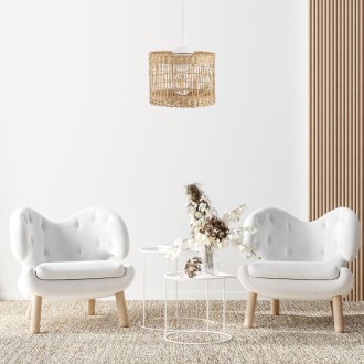 Lampa wisząca BOHO Africa trawa morska walec 25cm TH2A