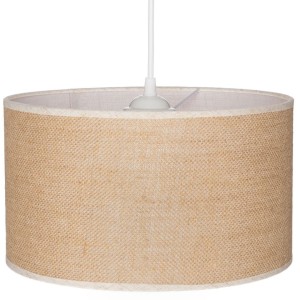 Lampa wisząca z abażurem BOHO juta walec 30cm ZLA7230