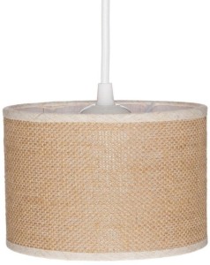 Lampa wisząca z abażurem BOHO juta walec 20cm ZLA7230