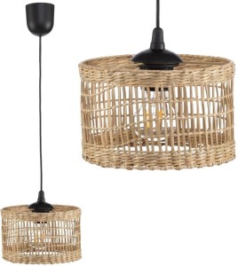 Lampa wisząca BOHO Africa trawa morska walec 25cm TH2A 