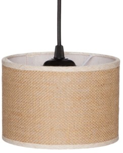 Lampa wisząca z abażurem BOHO juta walec 20cm ZLA7230 