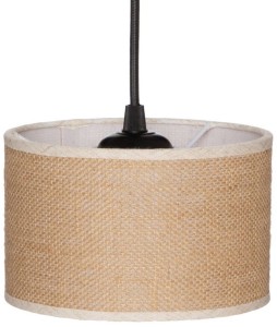 Lampa wisząca z abażurem BOHO juta walec 25cm ZLA7230 