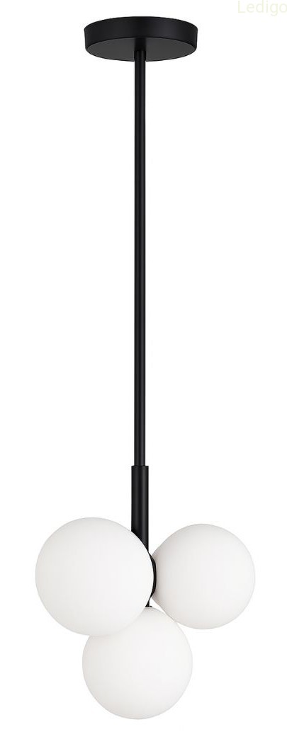 Lampa wisząca czarna Milano Bubbles mleczne kule.jpg