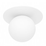 Plafon kinkiet biały Milano Aura mleczna kula  