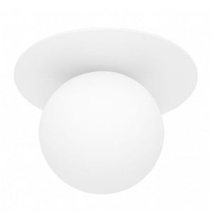 Plafon kinkiet biały Milano Aura mleczna kula  