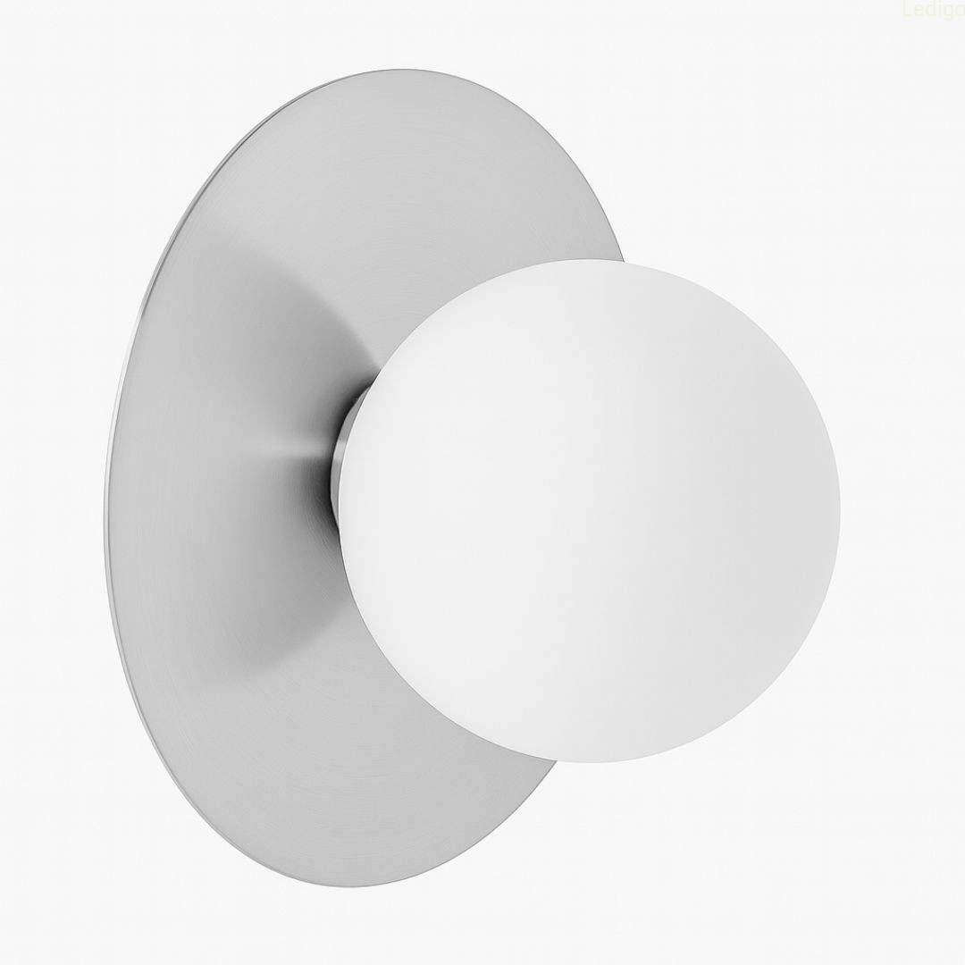 Kinkiet Milano Aura silver pojedyńcza mleczna kula.jpg