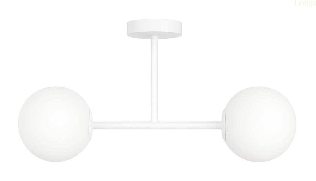 Lampa sufitowa Milano white mat podwójna mleczne kule.jpg