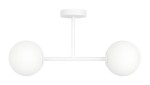 Lampa sufitowa Milano white mat podwójna mleczne kule  EP1C28