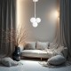 Lampa wisząca biała Milano Bubbles mleczne kule minilalistyczna, do salonu.jpg