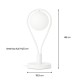 Lampka nocna stołowa elegancka white Milano Rosa wymiary.jpg