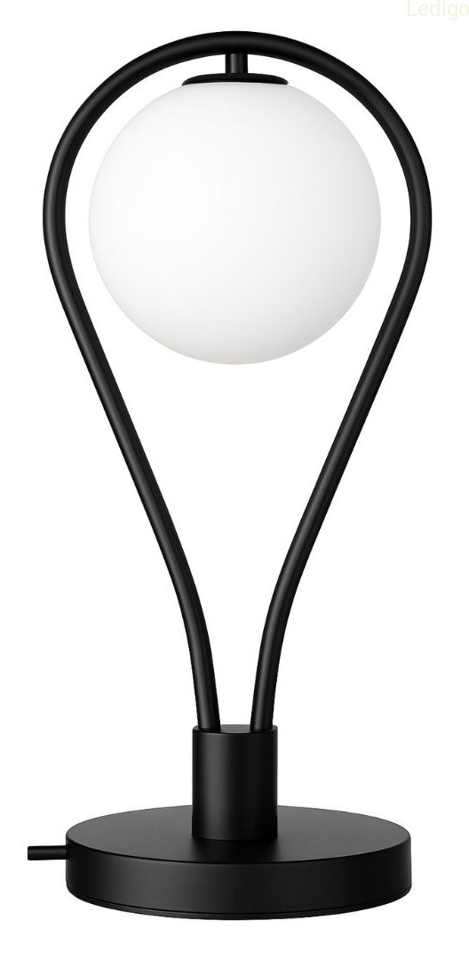 Lampka nocna stołowa elegancka czarna Milano Rosa.jpg