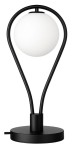 Lampka nocna stołowa elegancka czarna Milano Rosa
