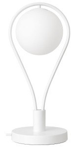 Lampka nocna stołowa elegancka white Milano Rosa 