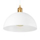 Lampa wisząca metalowa BIAŁA kopuła MS2003 zawieś MS2002  (2).jpg
