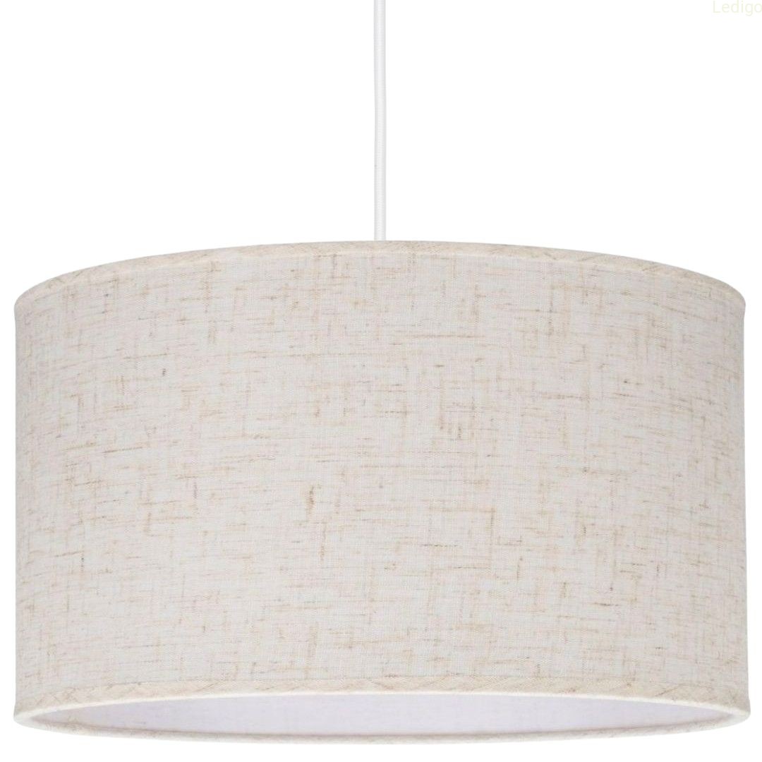 Lampa wisząca biała WSC006 Len chiński 30cm główne.jpg