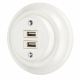 Gniazdo ceramiczne USB białe podtynkowe.png