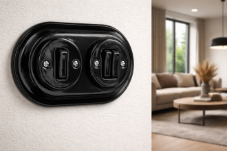 Ramka ceramiczna podwójna czarna YX-F03 (2) NEW