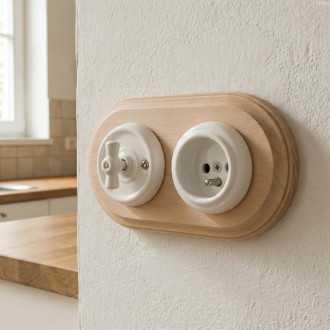 Włącznik podtynkowy ceramiczny świecznikowy obrotowy do ramki biały K1-R120AX