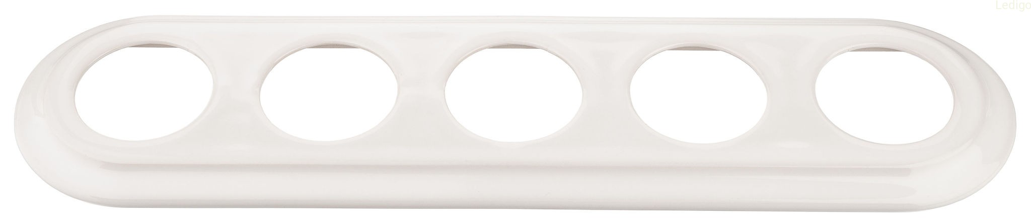 Ramka ceramiczna pięciokrotna biała.jpg